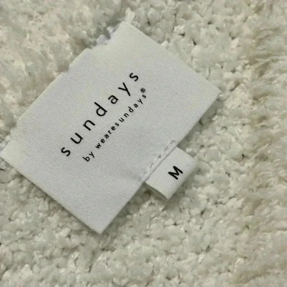 Sundays Elijah Sweater White Teddy Soft Medium - Picture 6 of 7